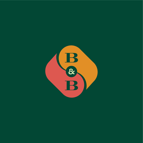 Bookstore logo with the title 'Yin Yang inspired monogram for a bookshop'