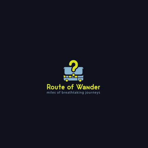 Bus design with the title 'Route of Wander'