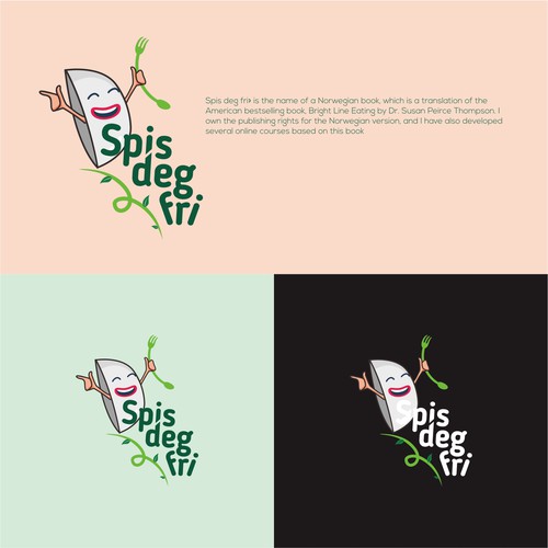 Bowl design with the title 'logo cartoon fullcolour'