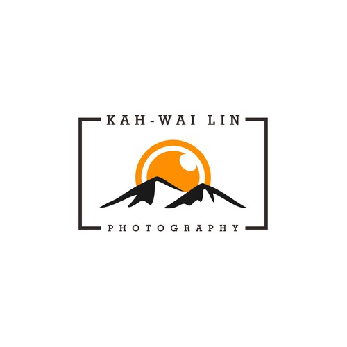 Camera logo with the title 'Logo Design for Outdoor Photography'