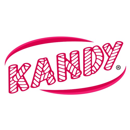 Produce logo with the title 'Kandy - Logo Evolution'