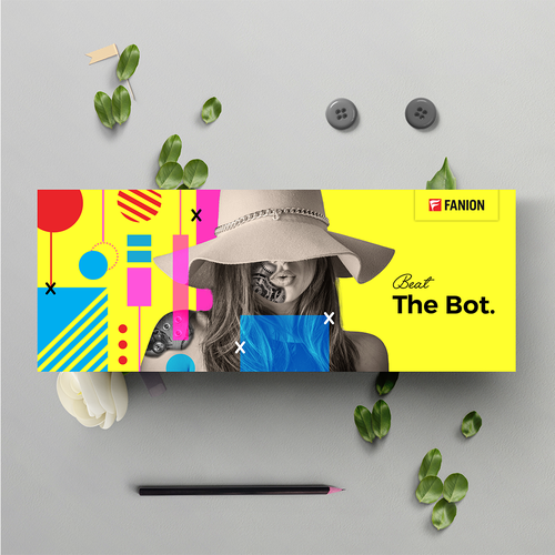 Advert design with the title 'Facebook & post theme design'