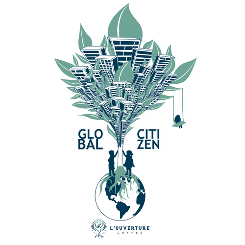 Earth t-shirt with the title 'Illustration for T-Shirt'