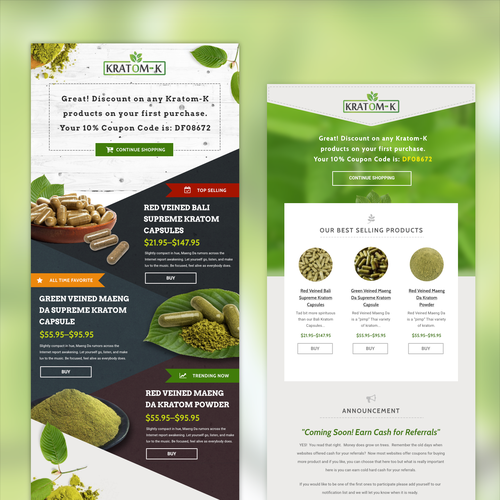 Mail design with the title 'Email Design'