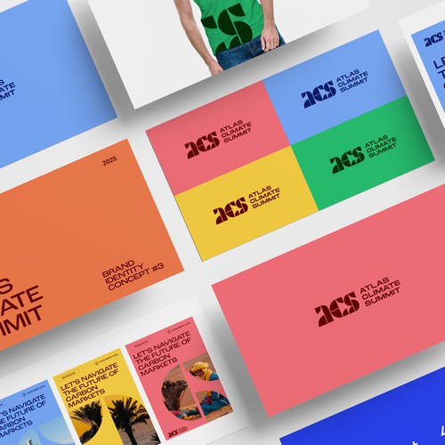 Design with the title 'Brand Guide for Climate Summit'