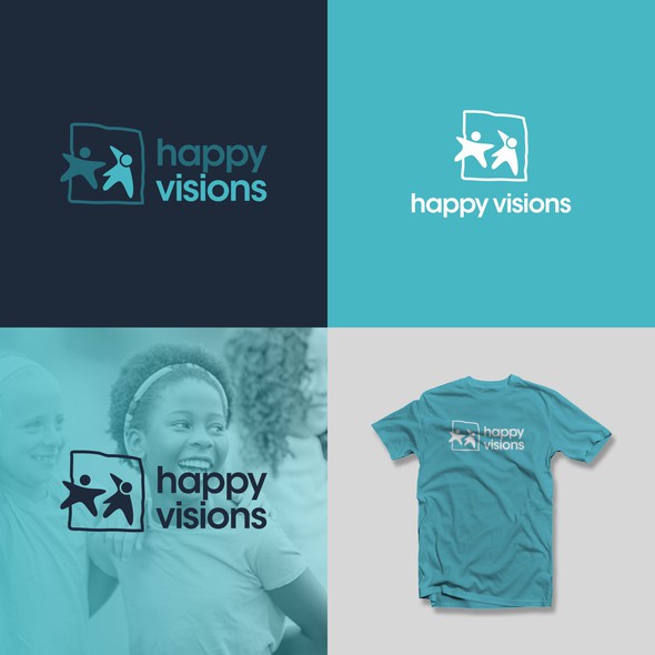 Letterhead brand with the title 'Happy Visions'