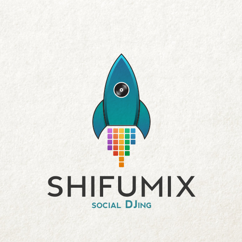 Nice logo with the title 'DJ ROCKET'