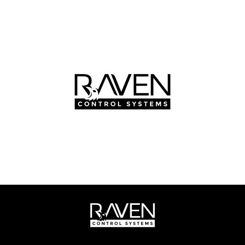 Crow logo with the title 'Raven Logo'