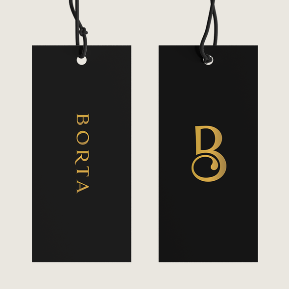 Boutique design with the title 'An elegant monogram logo design for a brand that sells shoes, handbags, wallets etc.'