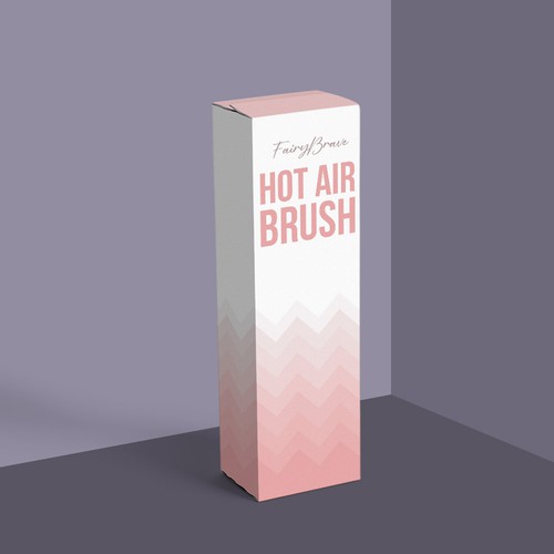 Hair packaging with the title 'Simple pink packaging '