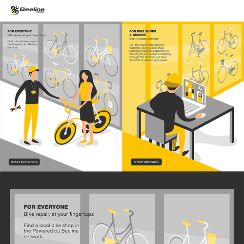 Flat design illustration with the title 'Illustration'