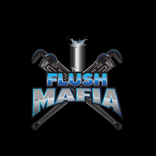 Wrench logo with the title 'Flush Mafia'