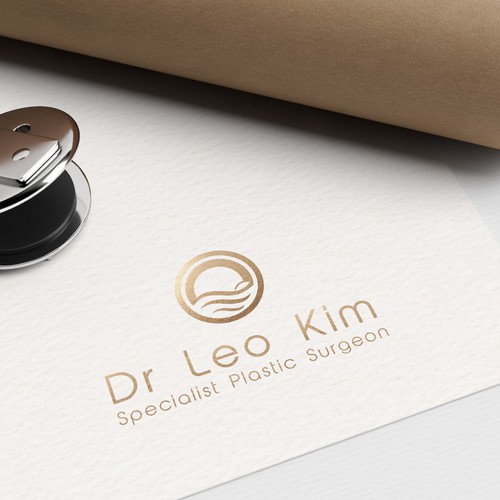 Sketch design with the title 'Logo concept for Dr Leo Kim'