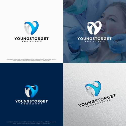 Y design with the title 'Letter Y logo for Dental Company'