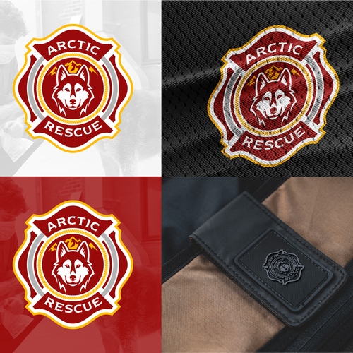 Arctic design with the title 'Arctic Rescue Logo'