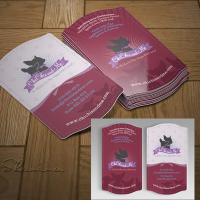 Chic petshop card design