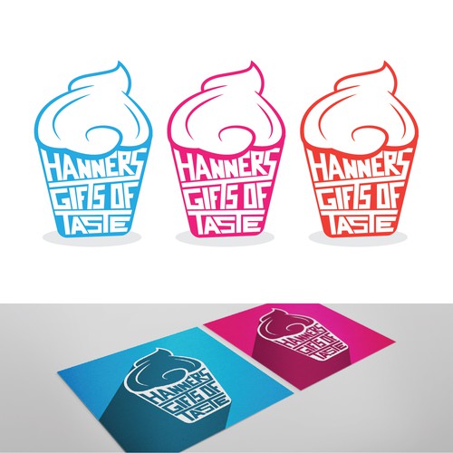 Cupcake design with the title 'Looking for a creative logo for my online bakery.'