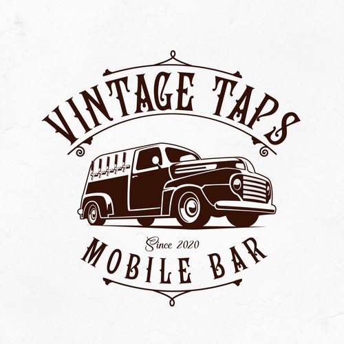 Tow truck logo with the title 'Redesign logo for taps mobile bar'