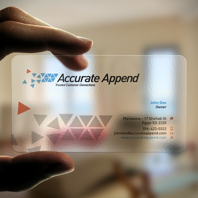 New stationery wanted for Accurate Append Inc