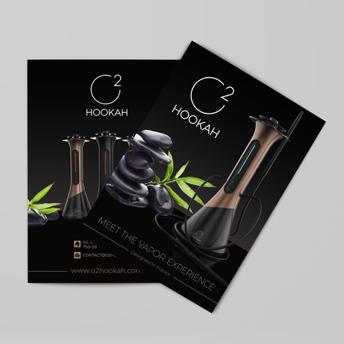 Lounge design with the title 'Sleek A4 brochure + logo'