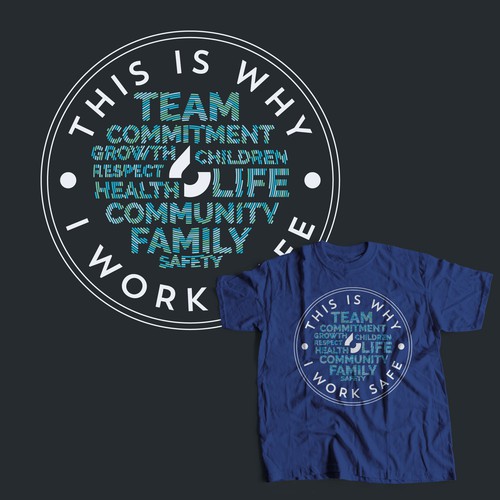 Industrial t-shirt with the title 'T-shirt design'