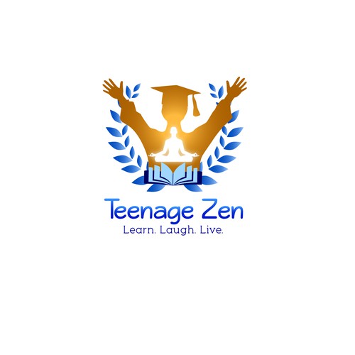Laurel wreath logo with the title 'Zen Education'