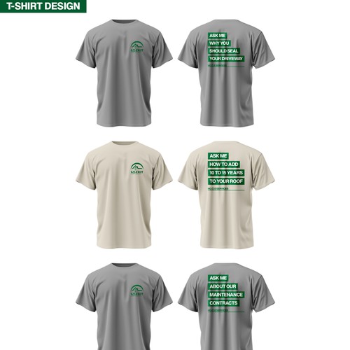 Polo shirt design with the title 'Professional Branded Apparel Design for Merit Home Services'