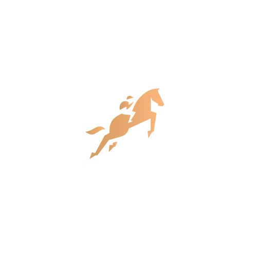 Luxury brand with the title 'Horse riding logo design'