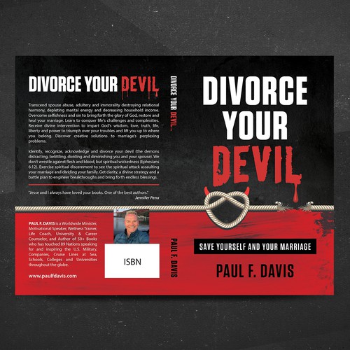 Heart book cover with the title 'Book cover about divorce'