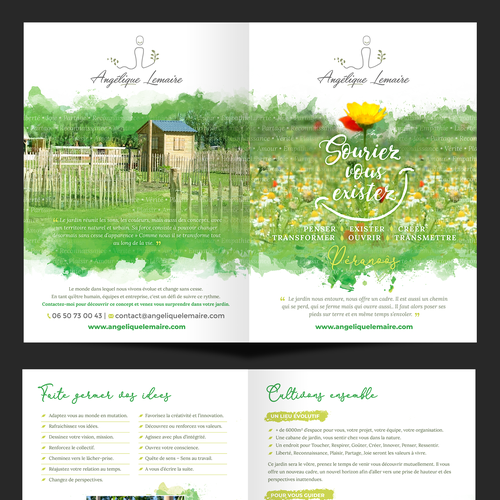 Paint design with the title 'Angelique Lemaire'