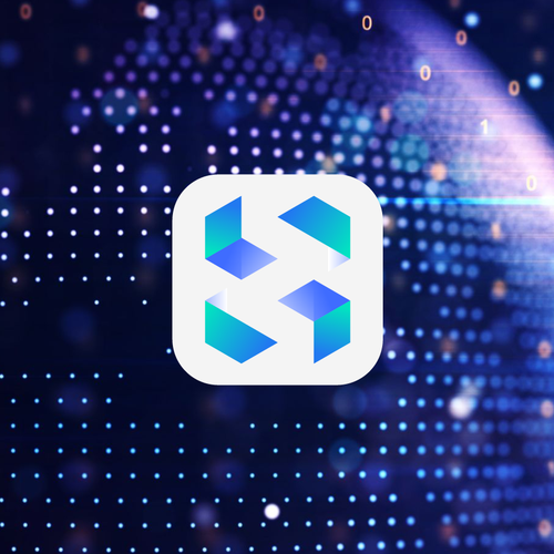 H design with the title 'Technology logo '