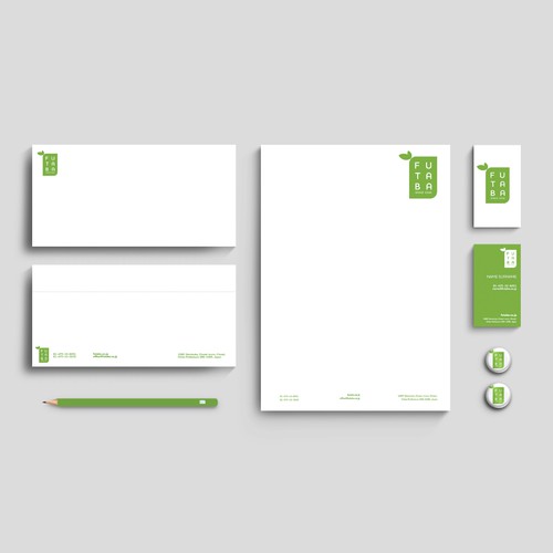 Corporate brand with the title 'Green Logo'