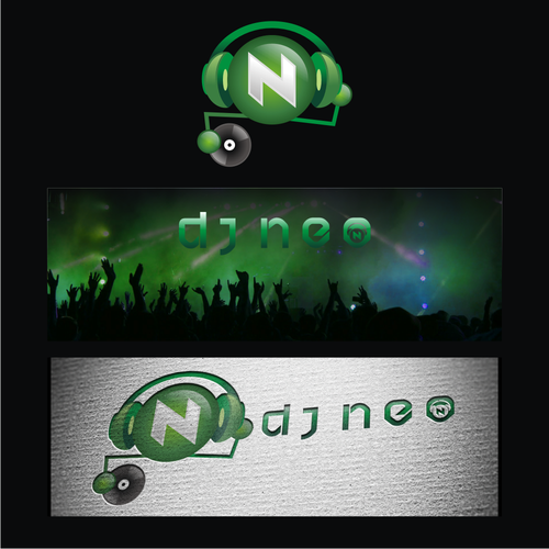 Headphone logo with the title 'DJNEO Logo'