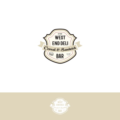 Bar and restaurant logo with the title 'west end dili bar'