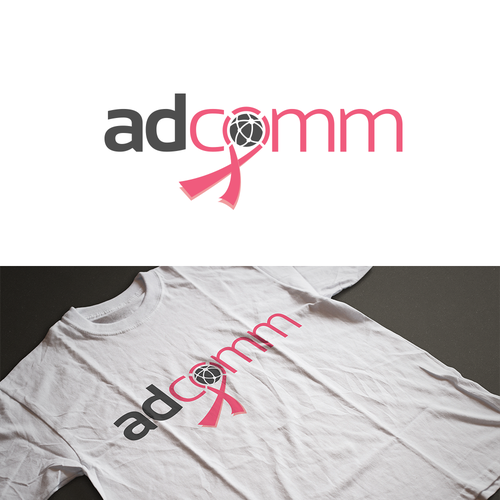 Breast cancer design with the title 'adcomm'