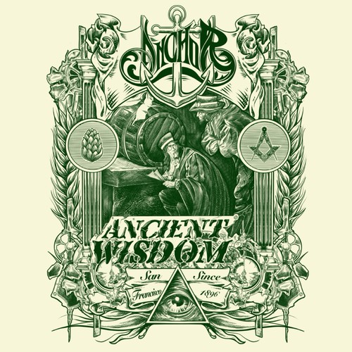 Bar packaging with the title 'Detailed Vintage Illustration'