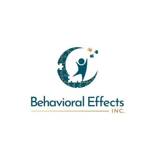 Puzzle design with the title 'Logo Behavioral Effects Inc'