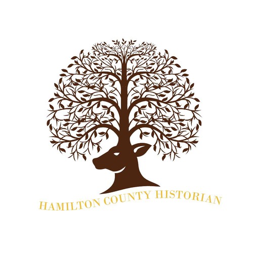 Stag design with the title 'Hamilton County Historian'