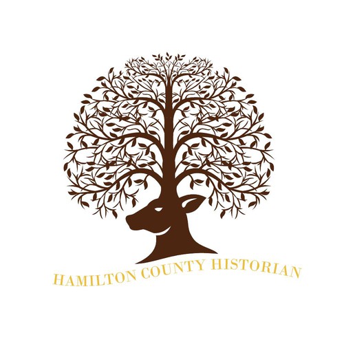 Buck logo with the title 'Hamilton County Historian'