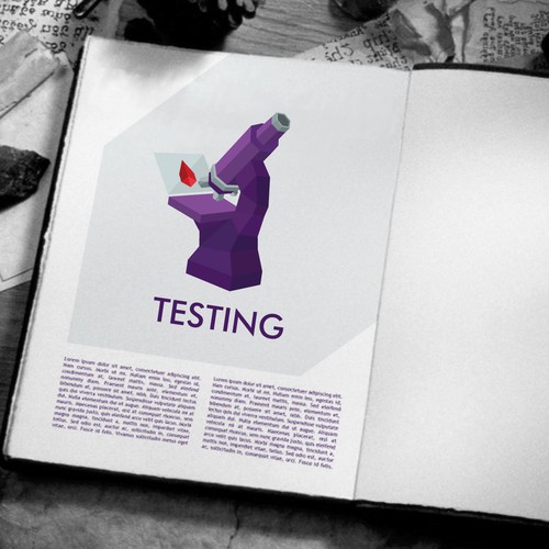 Low poly design with the title 'Graphics needed for an HIV/Aids handbook for service providers'