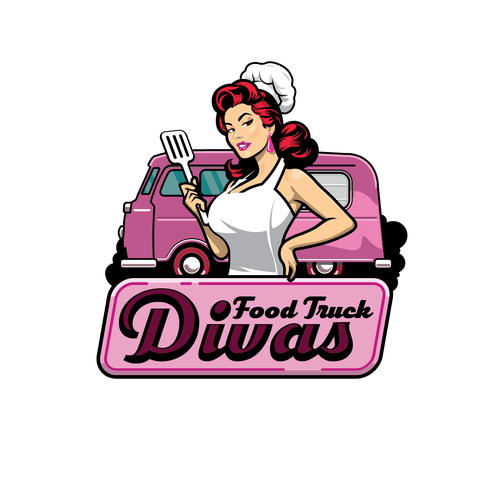 Mom design with the title 'Food Truck Divas!'