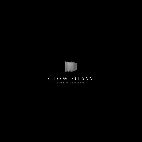 Glow design with the title 'Glow Glass Premium Logo'