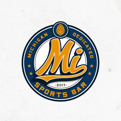 Sports bar design with the title 'MI Sports Bar'