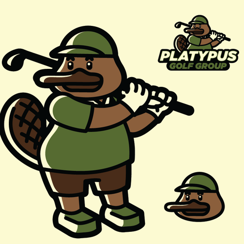 Platypus design with the title 'PLATYPUS GOLF GROUP'