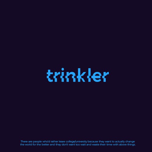 Thinking design with the title 'Bold logo with a twist'