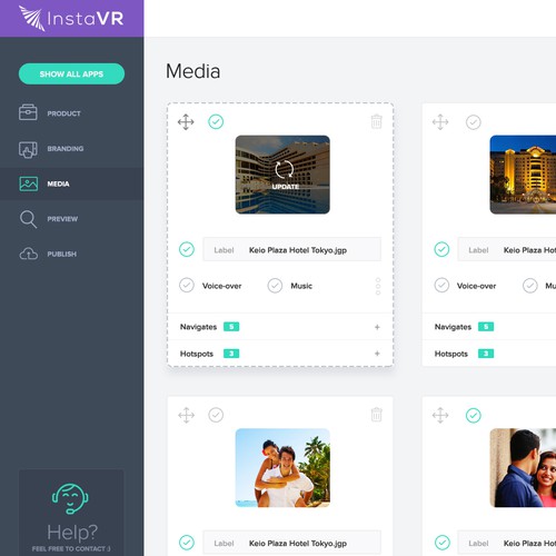 Media website with the title 'InstaVR'