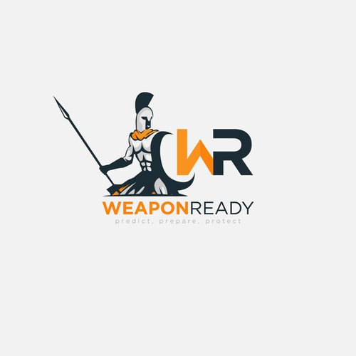 Spartan logo with the title 'bold logo for weapon ready'