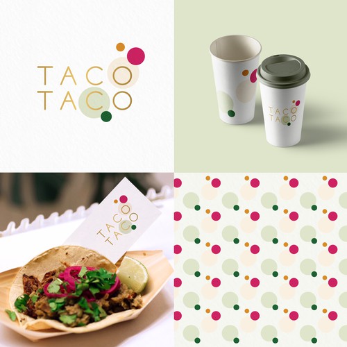 Gourmet logo with the title 'Taco Taco'