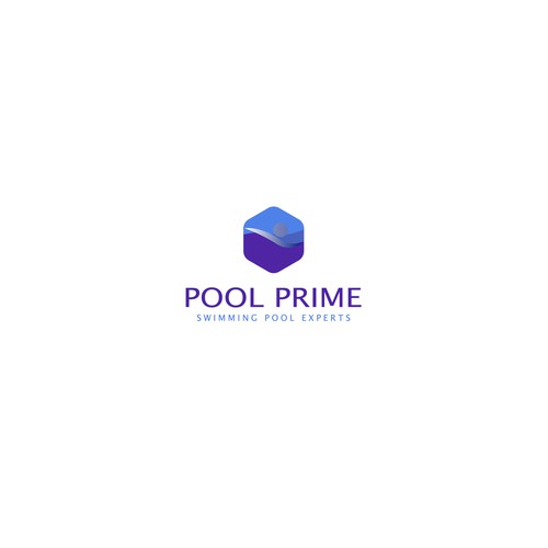 Swimming pool design with the title 'logo concept   for pool swimming'