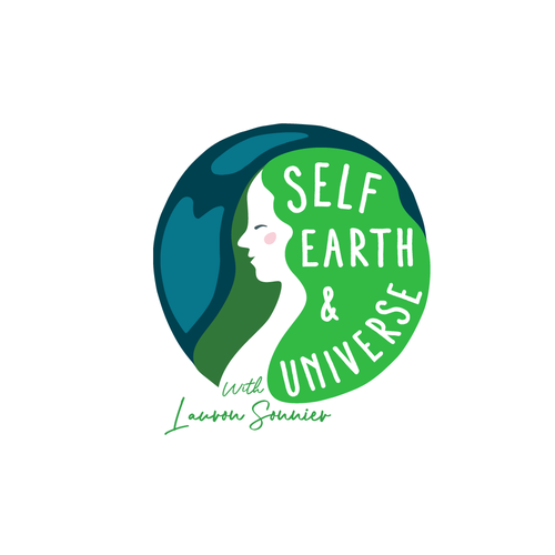 Planet logo with the title 'Logo concept for communications and life story'